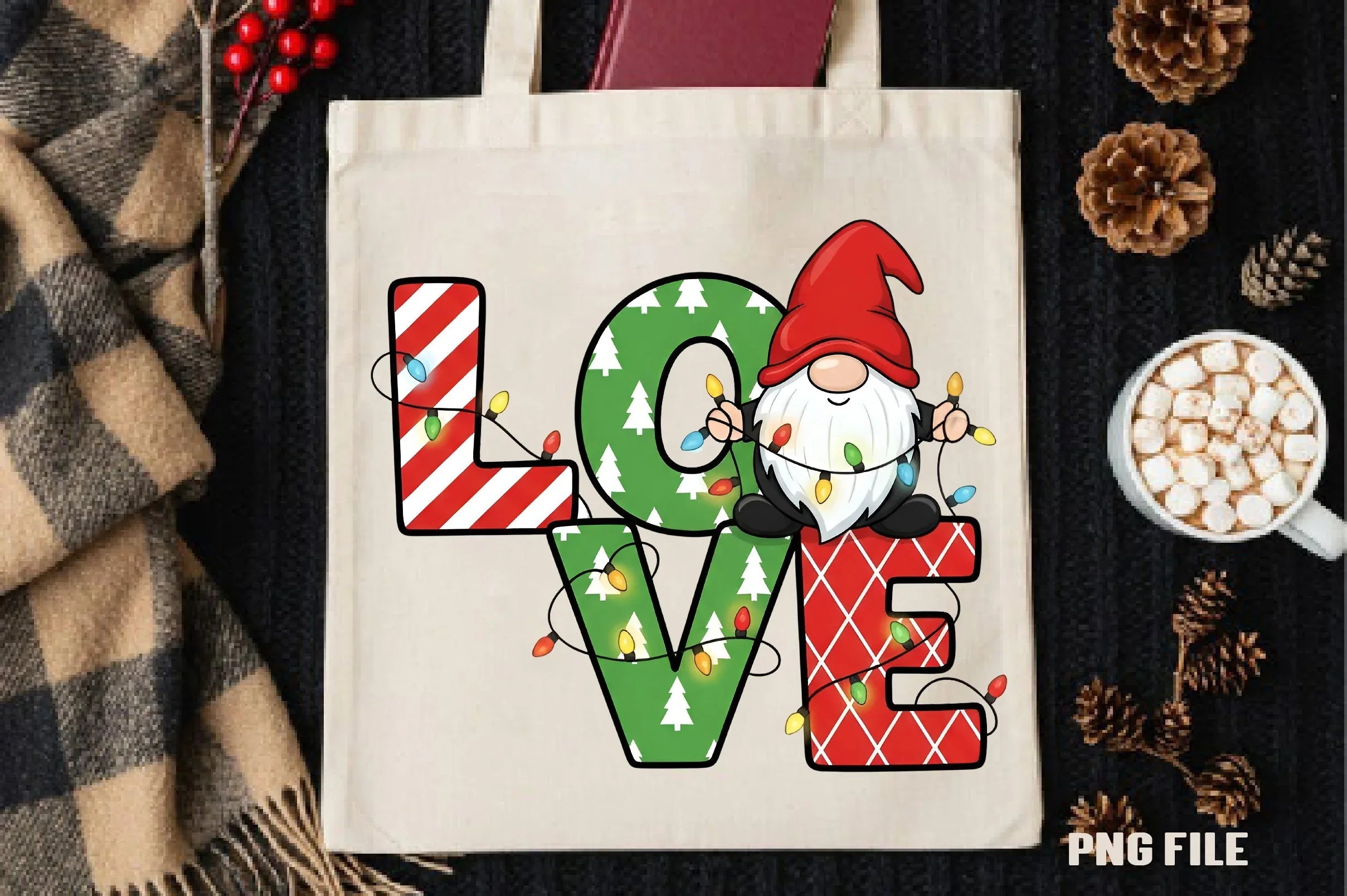 Love Gnome Christmas Clipart Bundle - CraftNest - Digital Crafting and Art