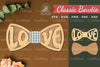 Love Laser Cut Bowtie Clipart Bundle