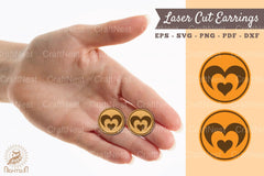 Love Laser Cut Earrings SVG Bundle - CraftNest - Digital Crafting and Art