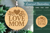 Love Mom Lasercut Decoration Clipart Bundle