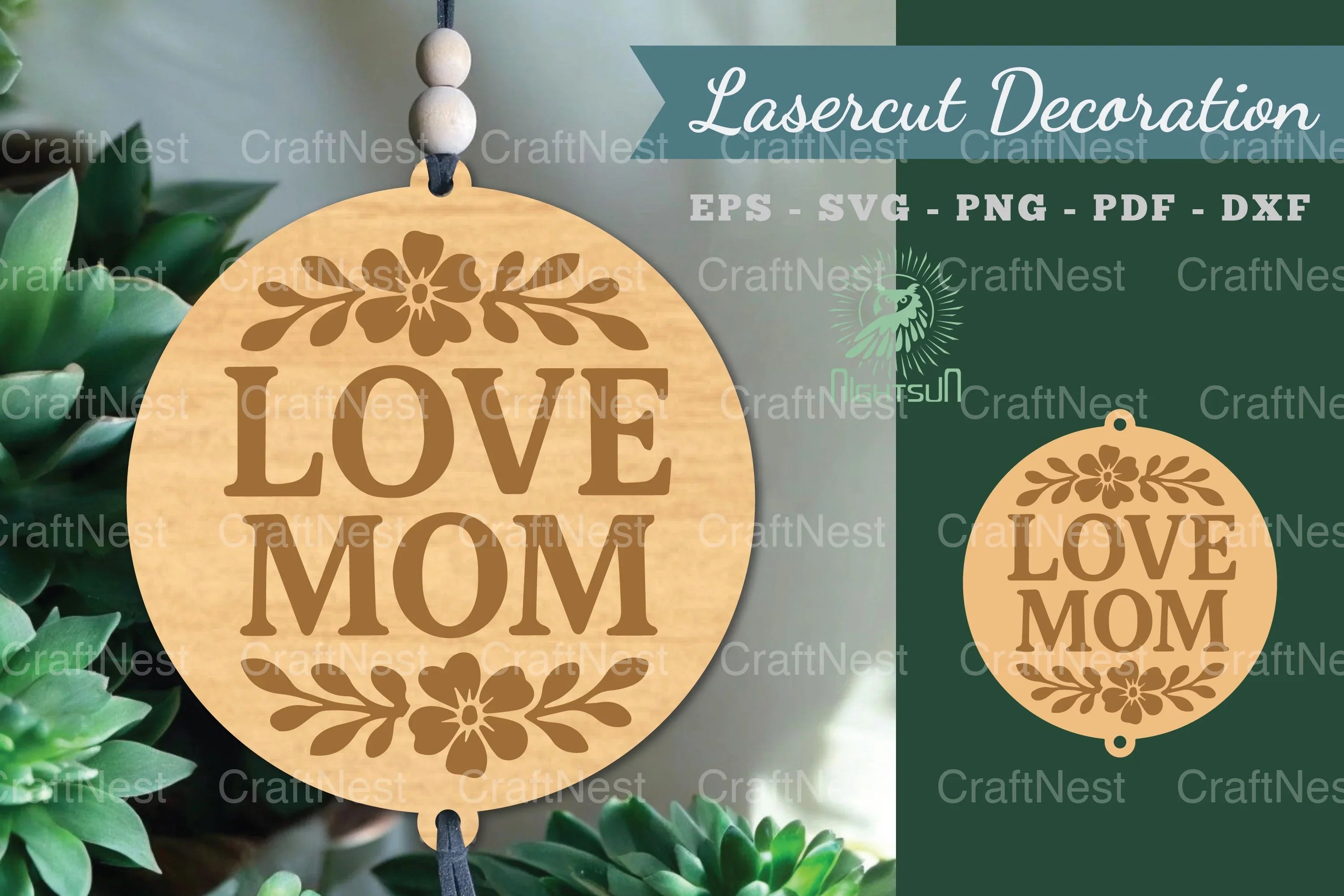 Love Mom Lasercut Decoration Clipart Bundle - CraftNest - Digital Crafting and Art