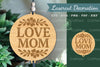 Love Mom Lasercut Decoration Clipart Bundle