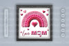 Love Mom Valentine 3D Shadow Box Papercut SVG Bundle