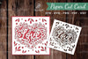 Love Papercut Card SVG Bundle