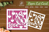 Love Papercut Card SVG Bundle