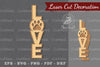 Love Paw Laser Cut Decoration Bundle