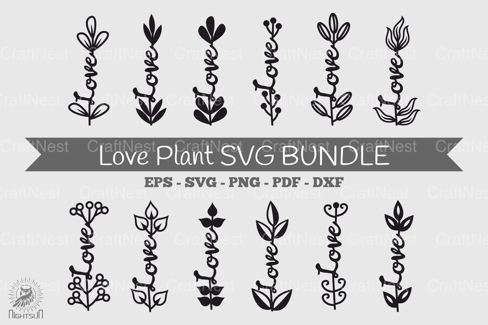 Love Plant SVG Bundle - CraftNest - Digital Crafting and Art