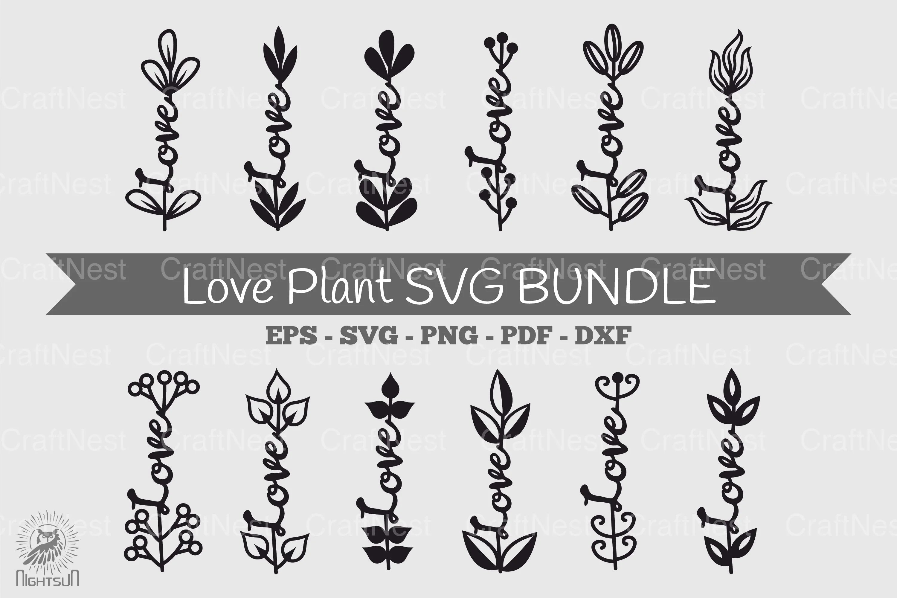 Love Plant SVG Bundle - CraftNest - Digital Crafting and Art