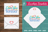 Love You Forever Envelope Template Bundle