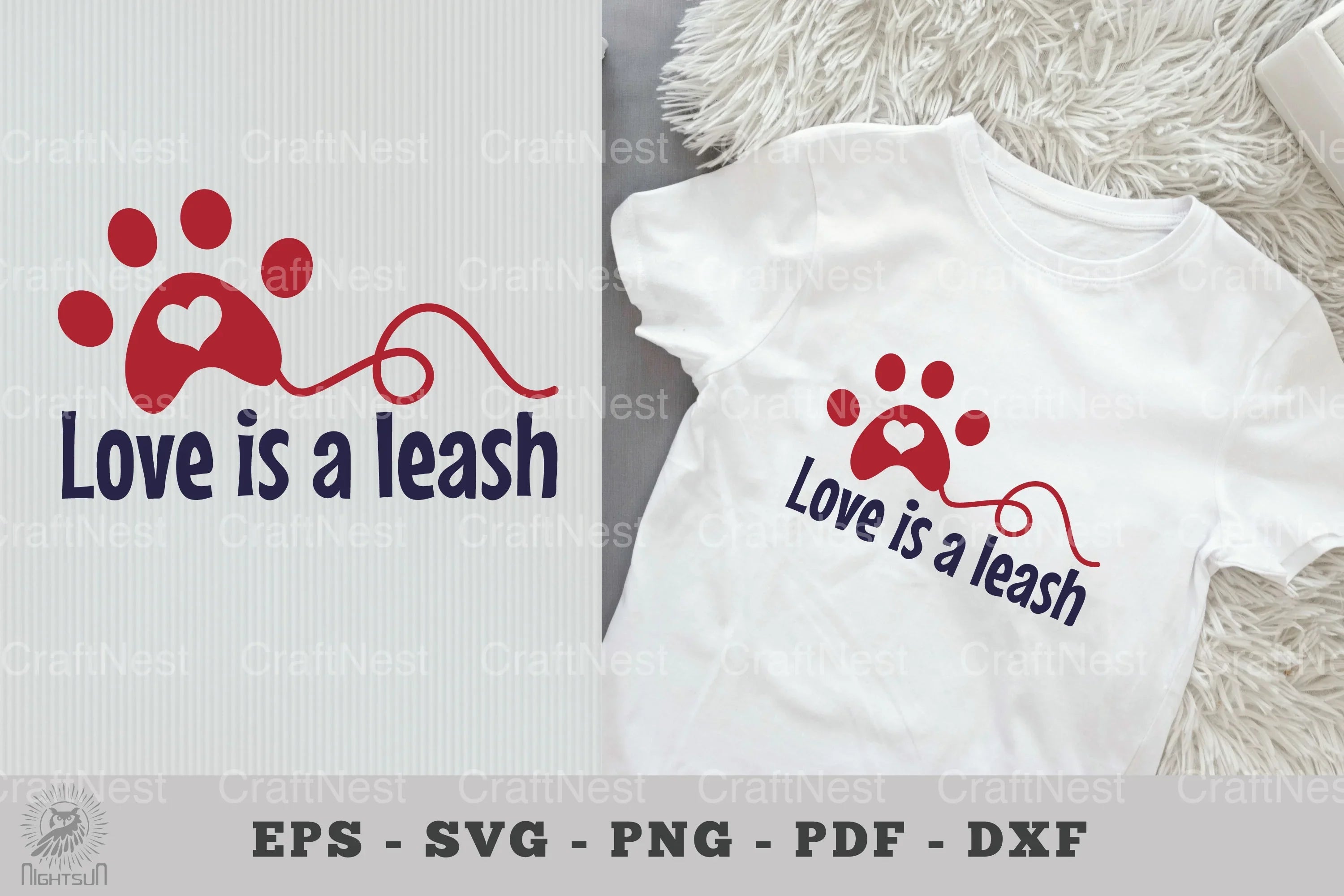 Love is a Leash: Dog Quotes SVG Bundle - CraftNest - Digital Crafting and Art