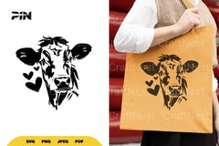 Lovely Cow SVG Bundle - CraftNest - Digital Crafting and Art
