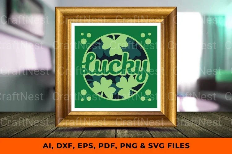 Luck of the Irish 3D Shadow Box St. Patrick's SVG Bundle - CraftNest - Digital Crafting and Art