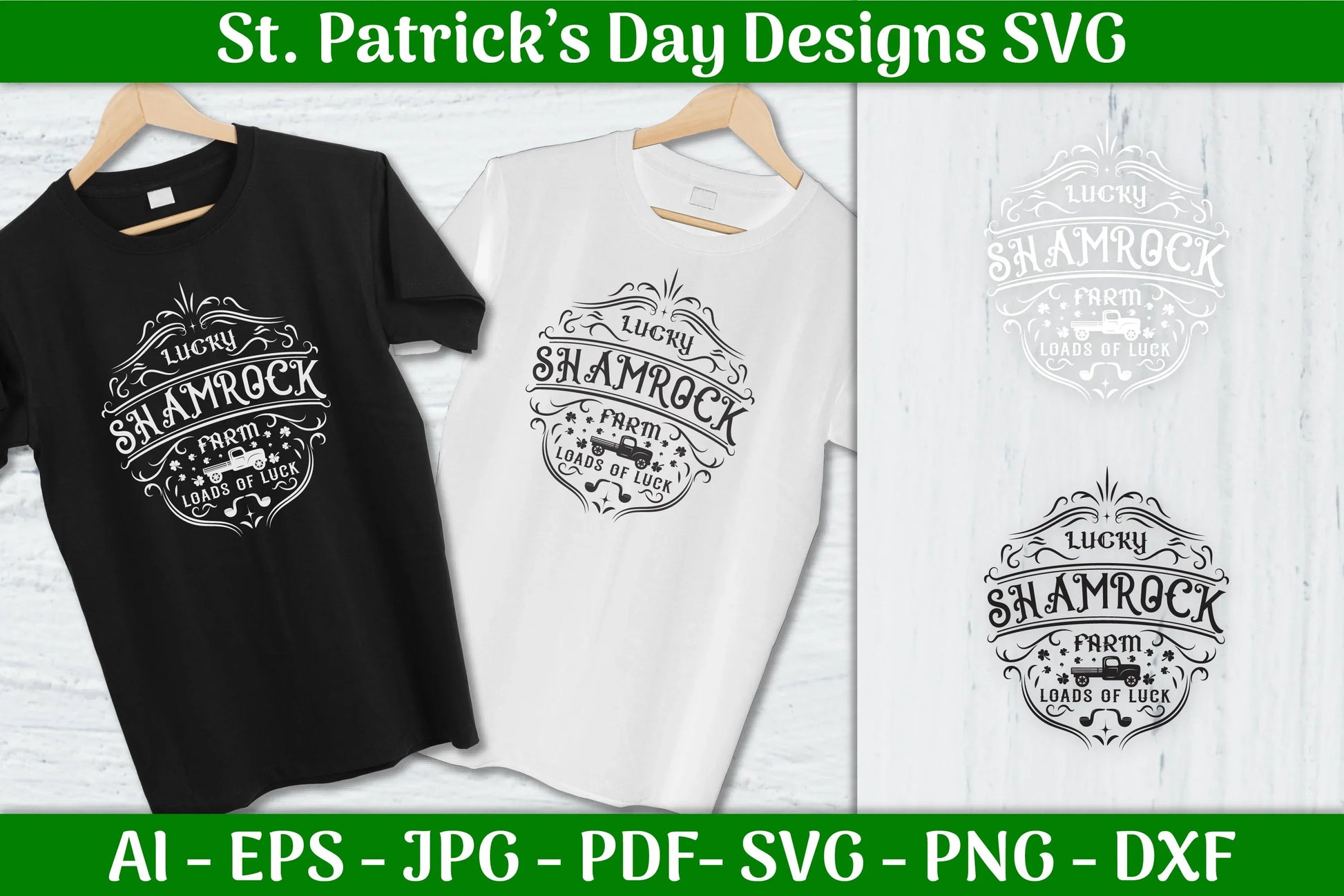 Lucky Shamrock St. Patrick's Day SVG Bundle - CraftNest - Digital Crafting and Art
