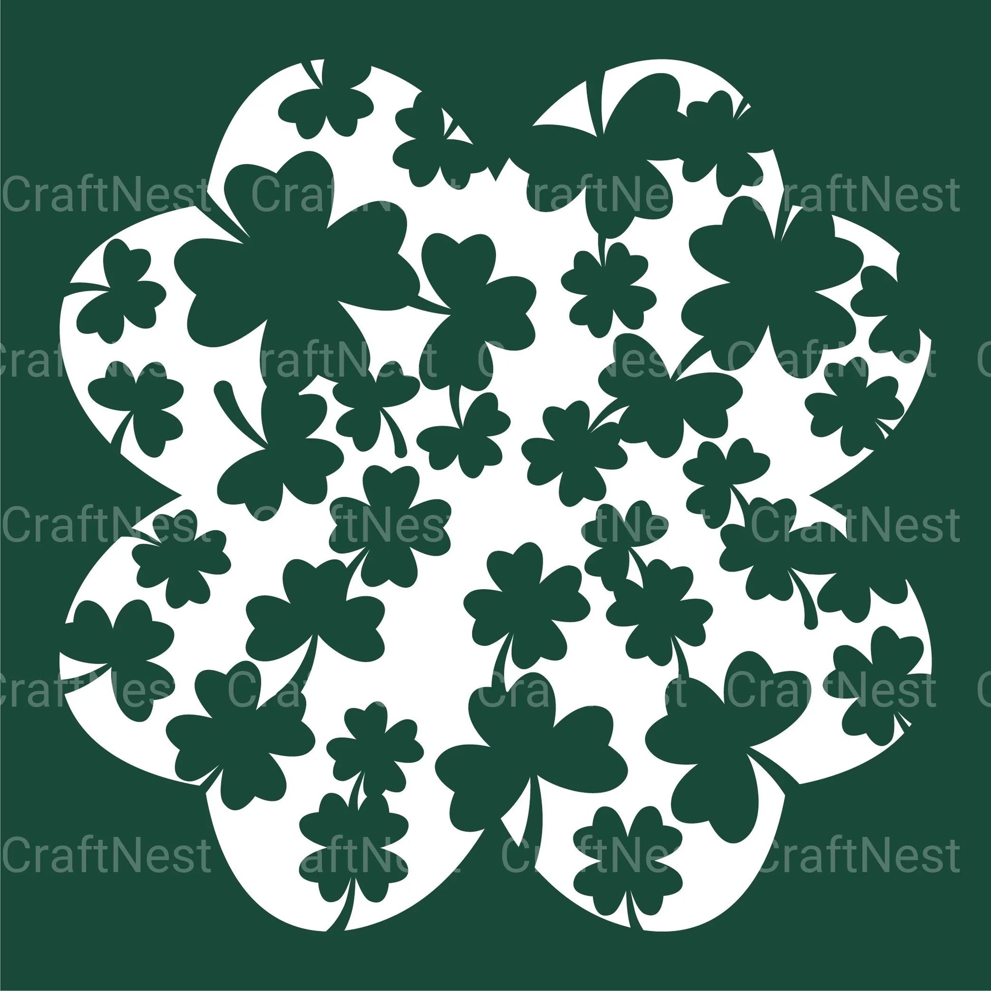 Lucky Clover 3D Layered Papercut Clipart Bundle - CraftNest - Digital Crafting and Art