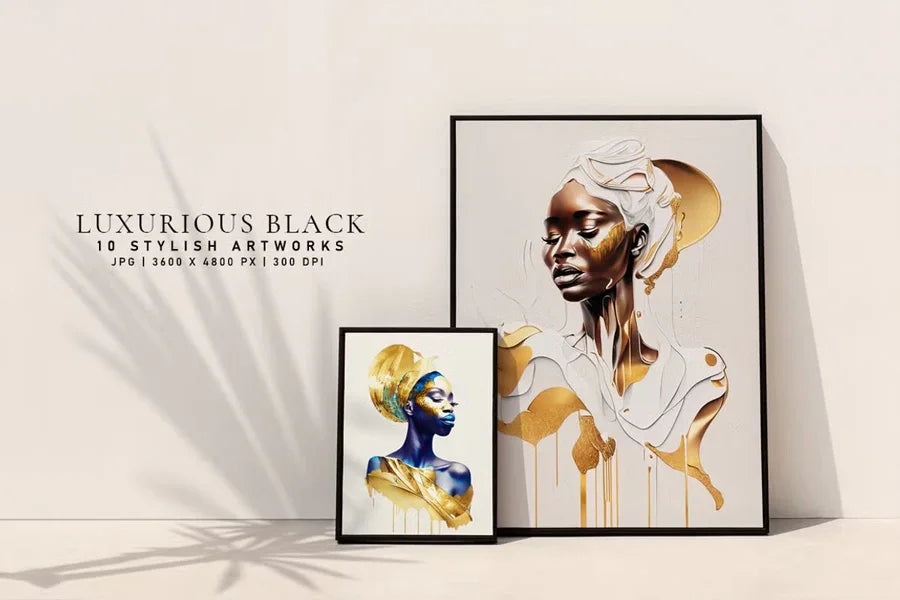 Luxurious Black - Women - CraftNest - Digital Crafting and Art