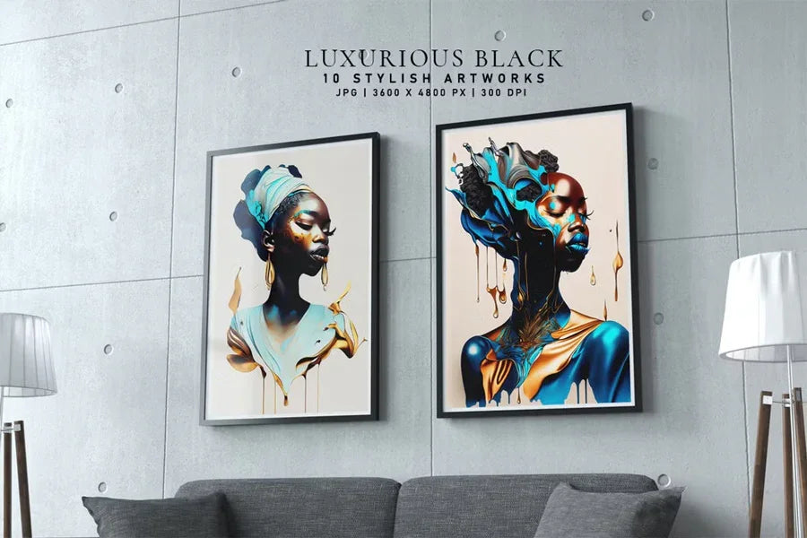 Luxurious Black - Women - CraftNest - Digital Crafting and Art