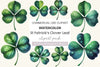 St Patrick's Clover Leaf Clipart Bundle