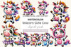 Unicorn Cute Cow Clipart Bundle 2