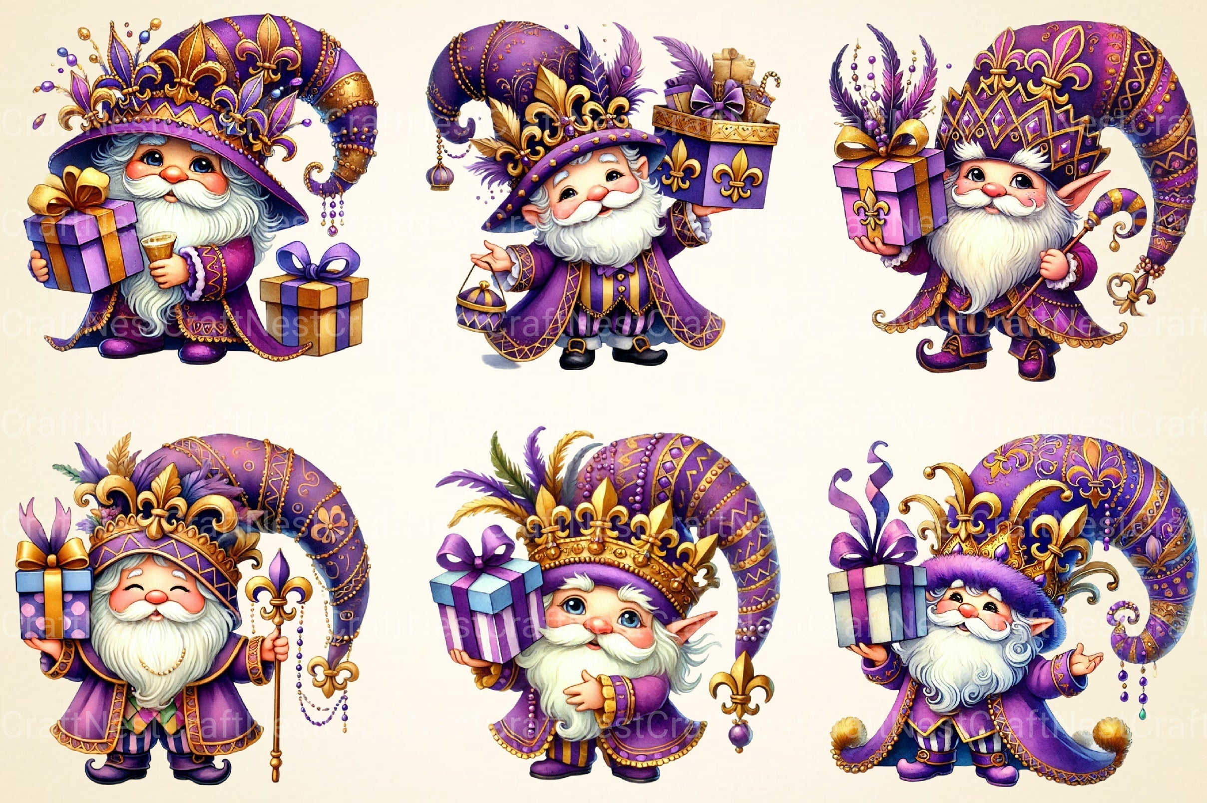 Mardi Gras Clipart Bundle 2