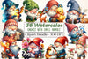 Gnomes with Small Animals Clipart Bundle