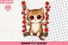Spring Cat Clipart Bundle