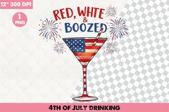 4th of July Drinking Clipart Bundle 5 - CraftNest - Digital Crafting and Art