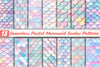 Seamless Pastel Mermaid Scales Pattern Digital Paper