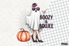 Fashionable Halloween Ghost Clipart Bundle