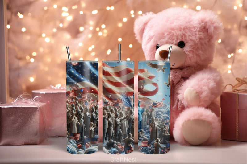 4th of July Tumbler Wrap Bundle 11 - CraftNest - Digital Crafting and Art
