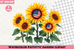 Patriotic Garden Clipart Bundle 8 - CraftNest - Digital Crafting and Art