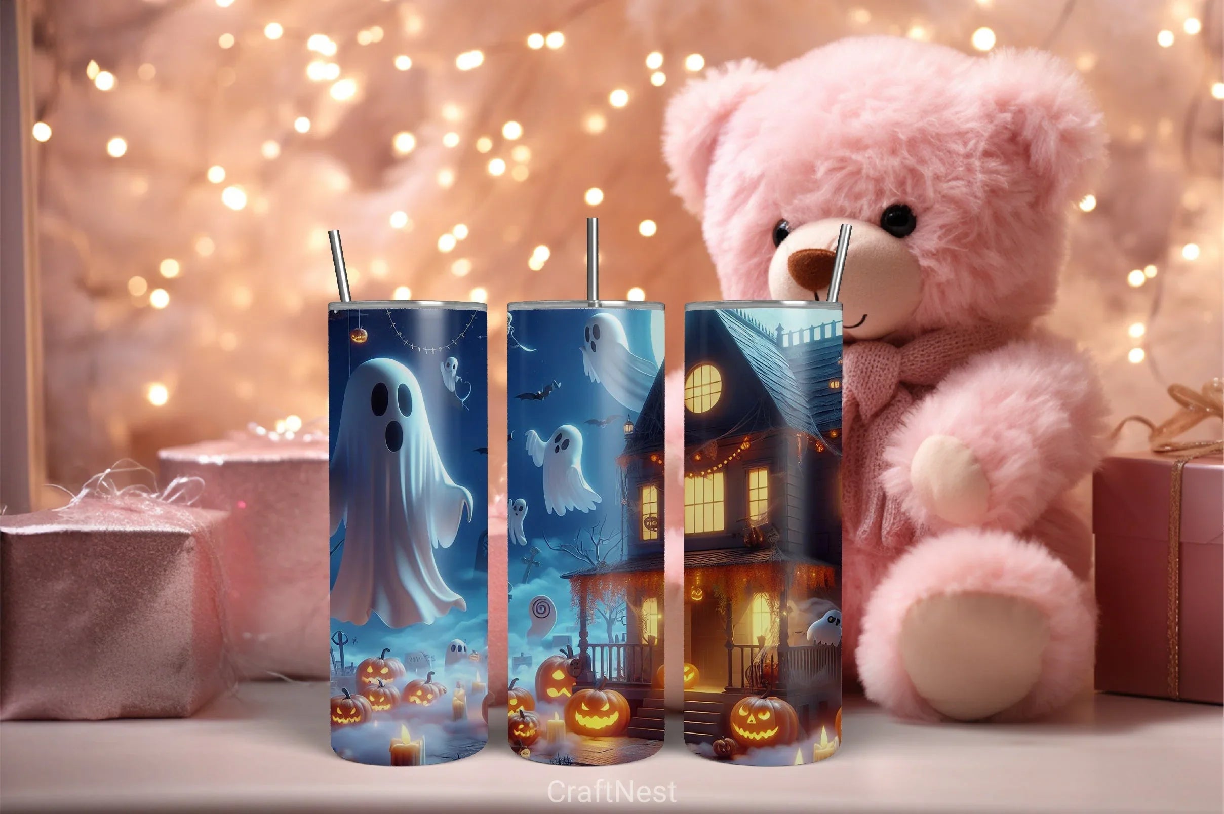 Halloween Tumbler Wrap Bundle 53 - CraftNest - Digital Crafting and Art