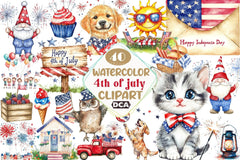 4th of July Clipart Bundle 21 - CraftNest - Digital Crafting and Art