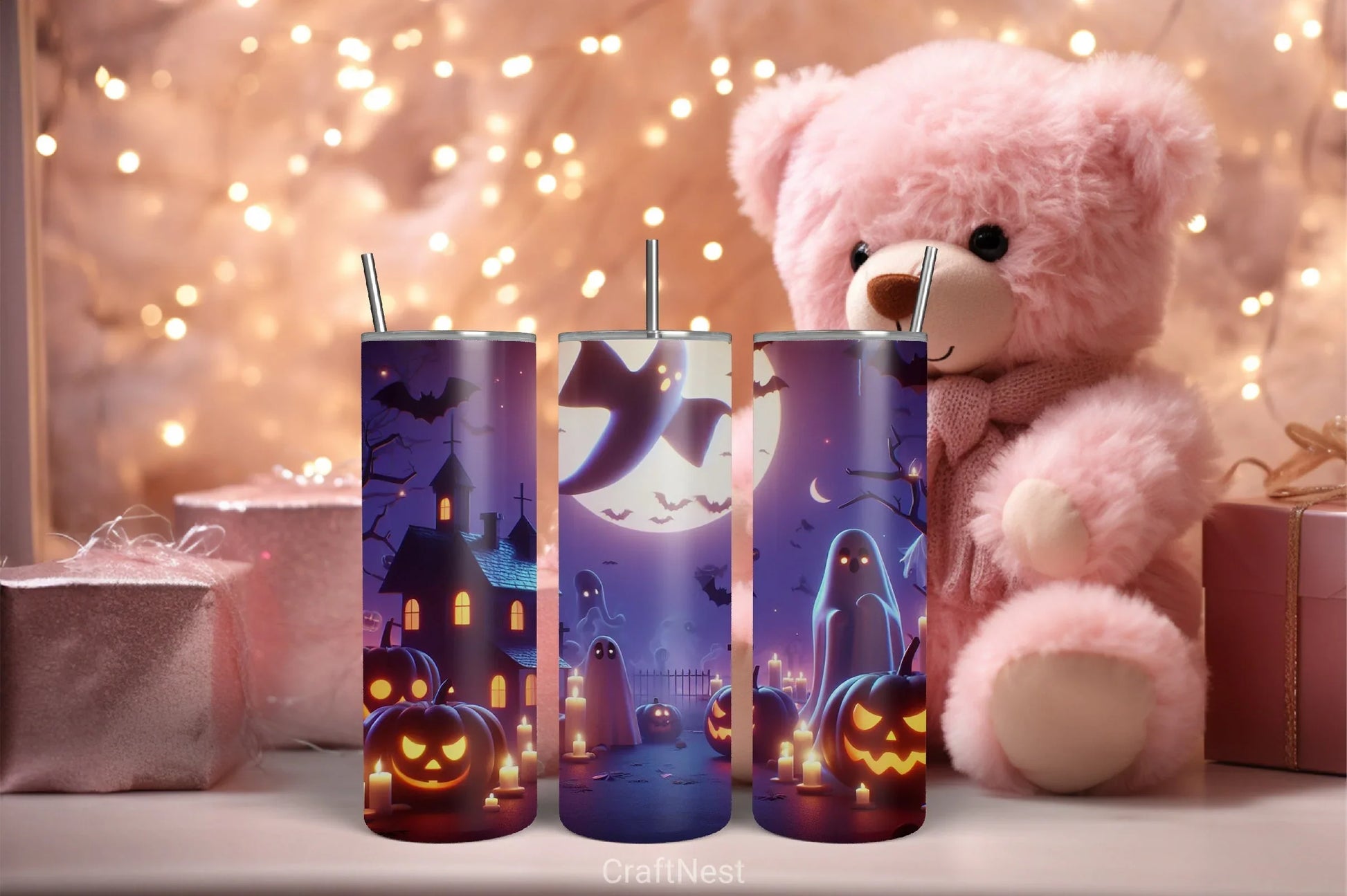 Halloween Tumbler Wrap Bundle 25 - CraftNest - Digital Crafting and Art