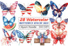 Butterfly 4th of July Clipart Bundle