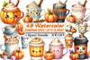 Pumpkin Spice Latte Clipart Bundle