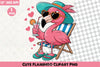 Cute Flamingo Clipart Bundle
