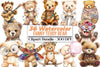Fanny Teddy Bear Boho Clipart Bundle