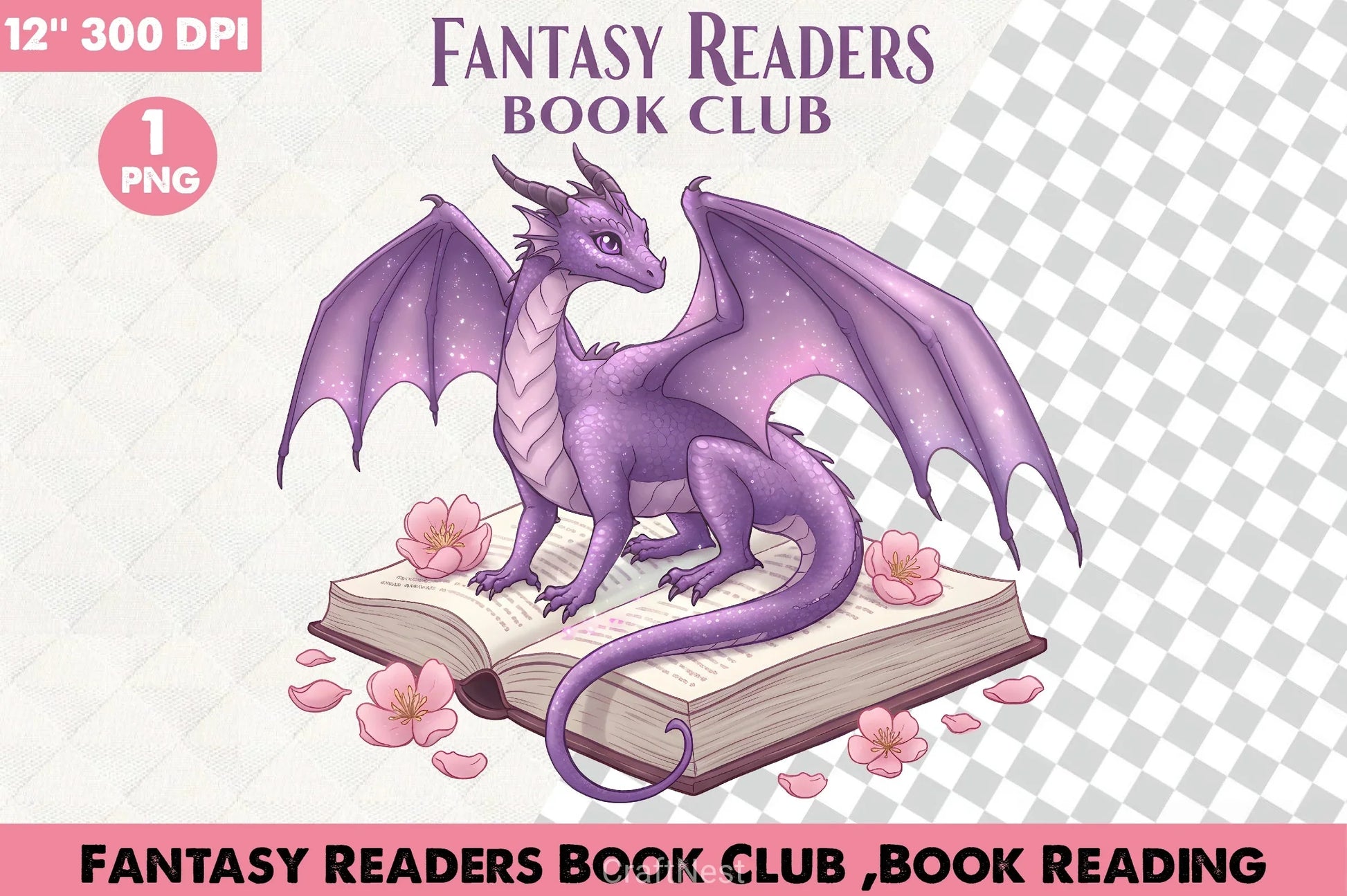 Fantasy Readers Book Club Clipart Bundle - CraftNest - Digital Crafting and Art