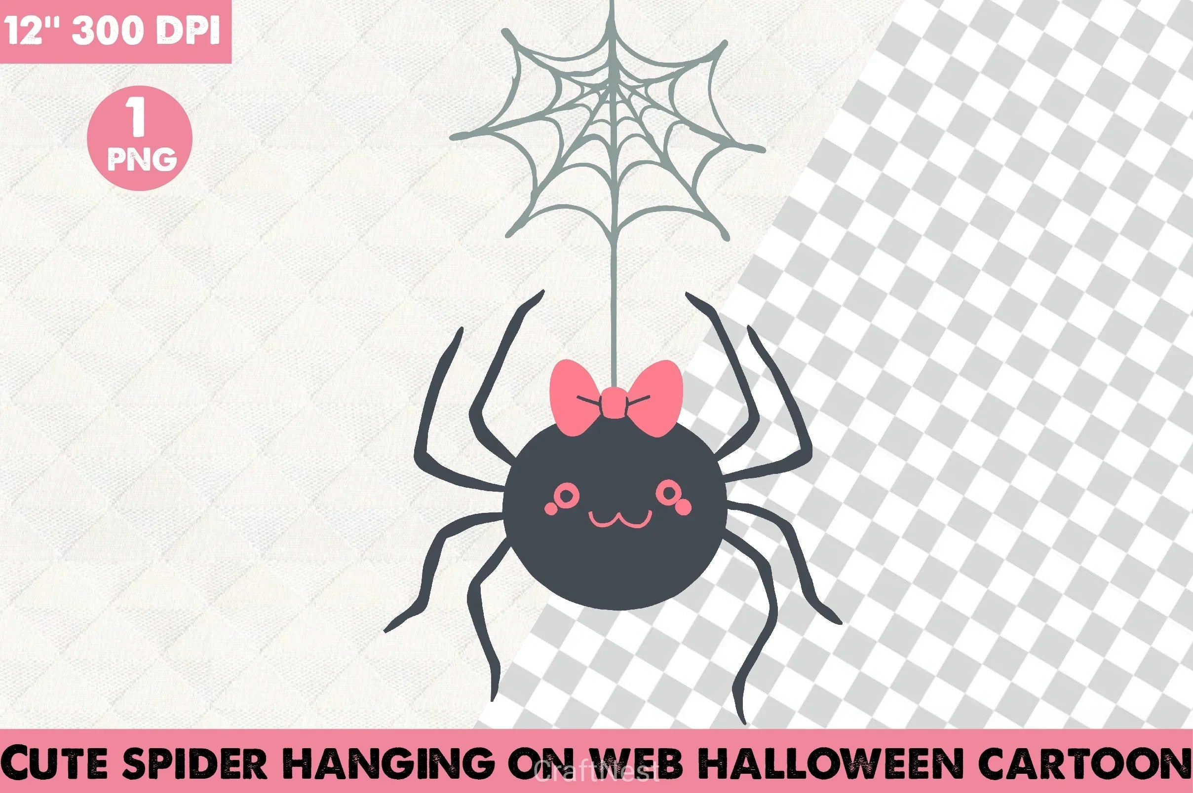 Cute Spider Halloween Clipart Bundle - CraftNest - Digital Crafting and Art