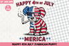 Happy 4th July Puppy Clipart Bundle