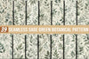 Seamless Sage Green Botanical Pattern Digital Paper