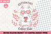 Retro Easter Bunny Iced Coffee Clipart