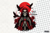 Red Moon Skeleton & Crows Clipart Bundle
