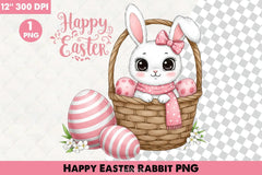 Happy Easter Rabbit Clipart Bundle 3 - CraftNest - Digital Crafting and Art