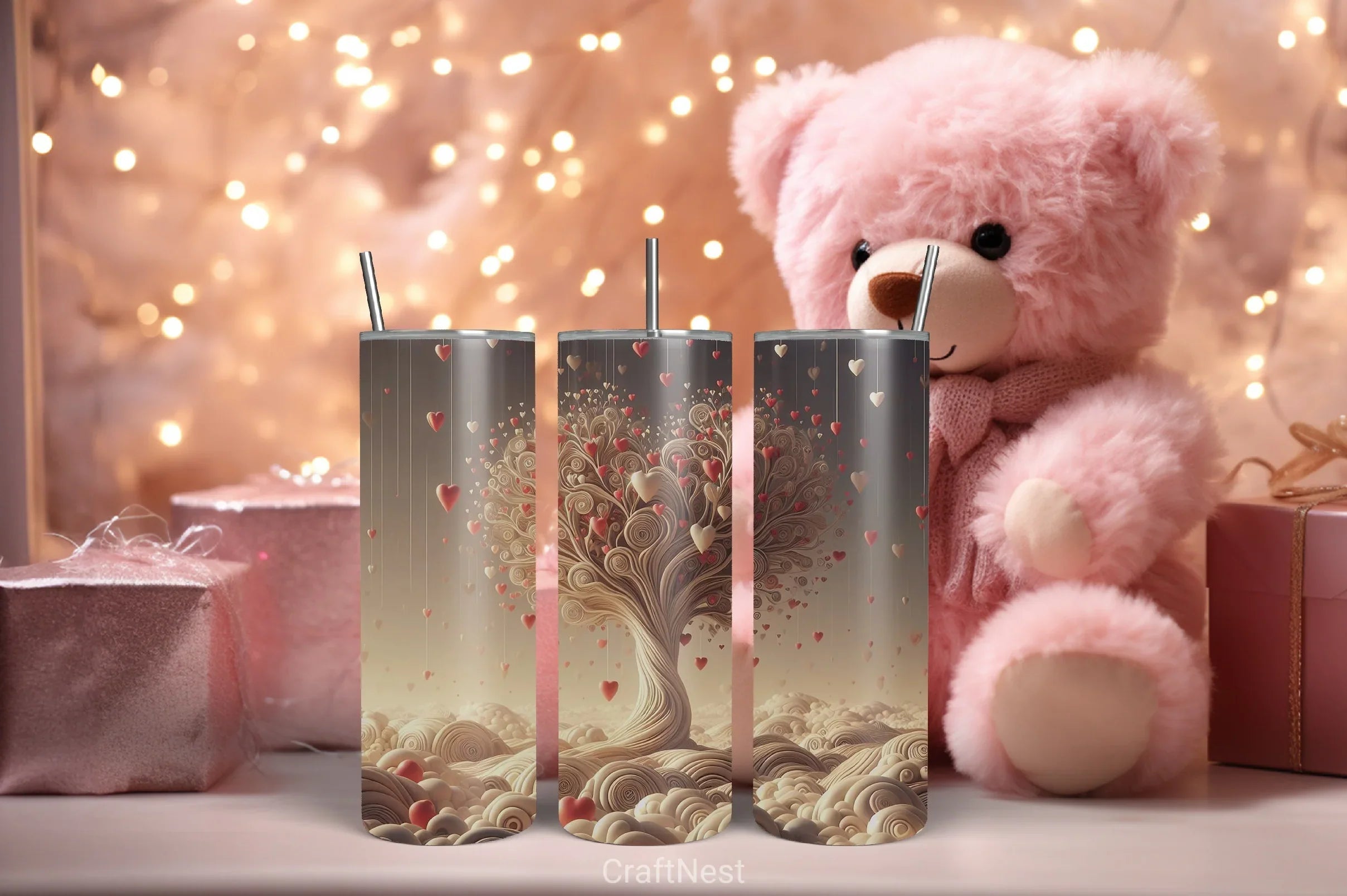 Valentine Tumbler Wrap Bundle 21 - CraftNest - Digital Crafting and Art
