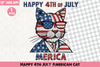 Happy 4th July Cat Clipart Bundle