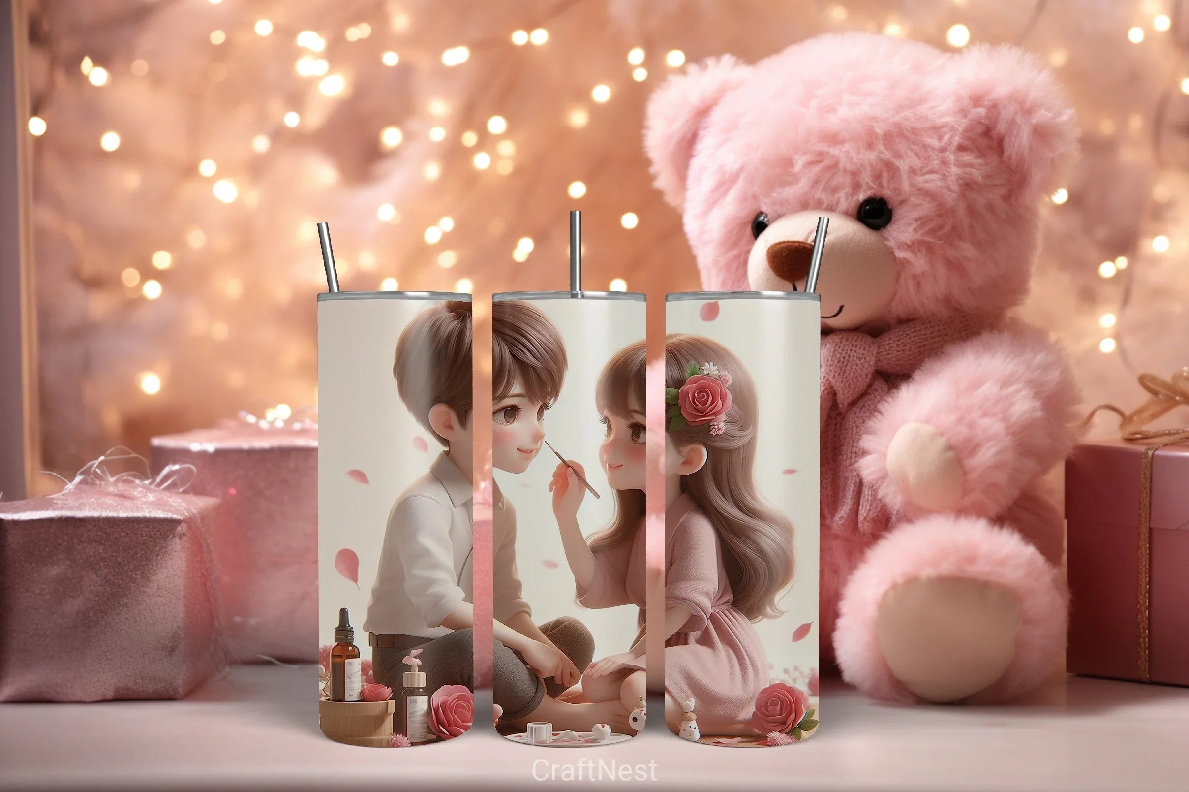 Valentine Tumbler Wrap Bundle 5 - CraftNest - Digital Crafting and Art