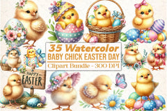 Easter Baby Chick Clipart Bundle - CraftNest - Digital Crafting and Art