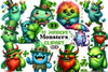 St. Patrick's Day Monsters Clipart Bundle