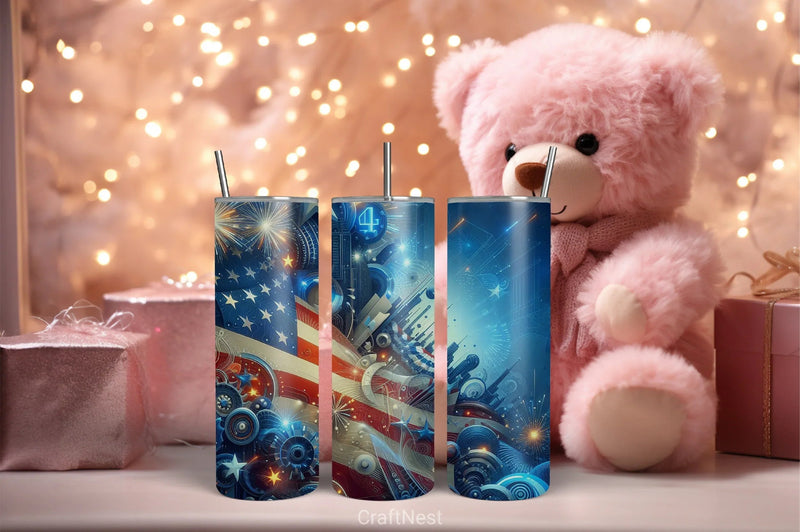 4th of July Tumbler Wrap Bundle 102 - CraftNest - Digital Crafting and Art